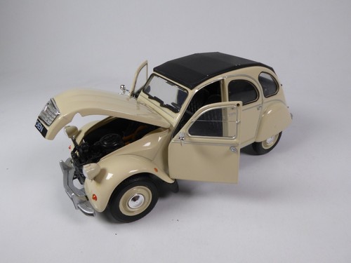 Citroën 2CV Beige - 1/24 Welly Diecast Voiture Miniature 24009A-W - Imagen 10 de 12