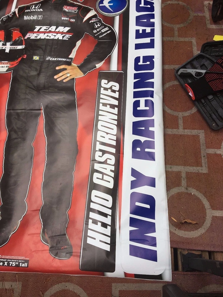 Gráfico de pared grande Fathead Helio Castroneves Indy Racing League Foto 2 de 4