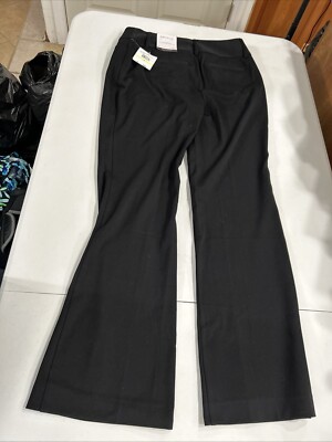 Rafaella Womens Pants 4 Black Tapered Boot Curvy RS08231