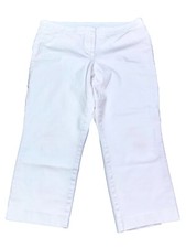VTG Alfani Women s Size 8 White Capri Trousers Pants