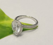 925 Sterling Silver Teardrop Ring