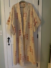 Vintage Japanese Silk Woven Authentic Kimono Robe Pink design