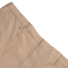 Berle NWT Flat Front Dress Pants Size 42 US in Solid Beige Polyester  Cotton