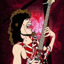 Eddie Van Halen by Anthony Parisi, Limited Edition Print