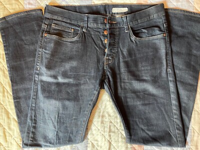 H&M, Slim Fit Low Waisted Jeans (Men’s 32x32, Dark Blue)