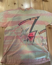 Vintage Single-Stitch Panama Jack T-Shirt, 80s Double Sided, One Size All