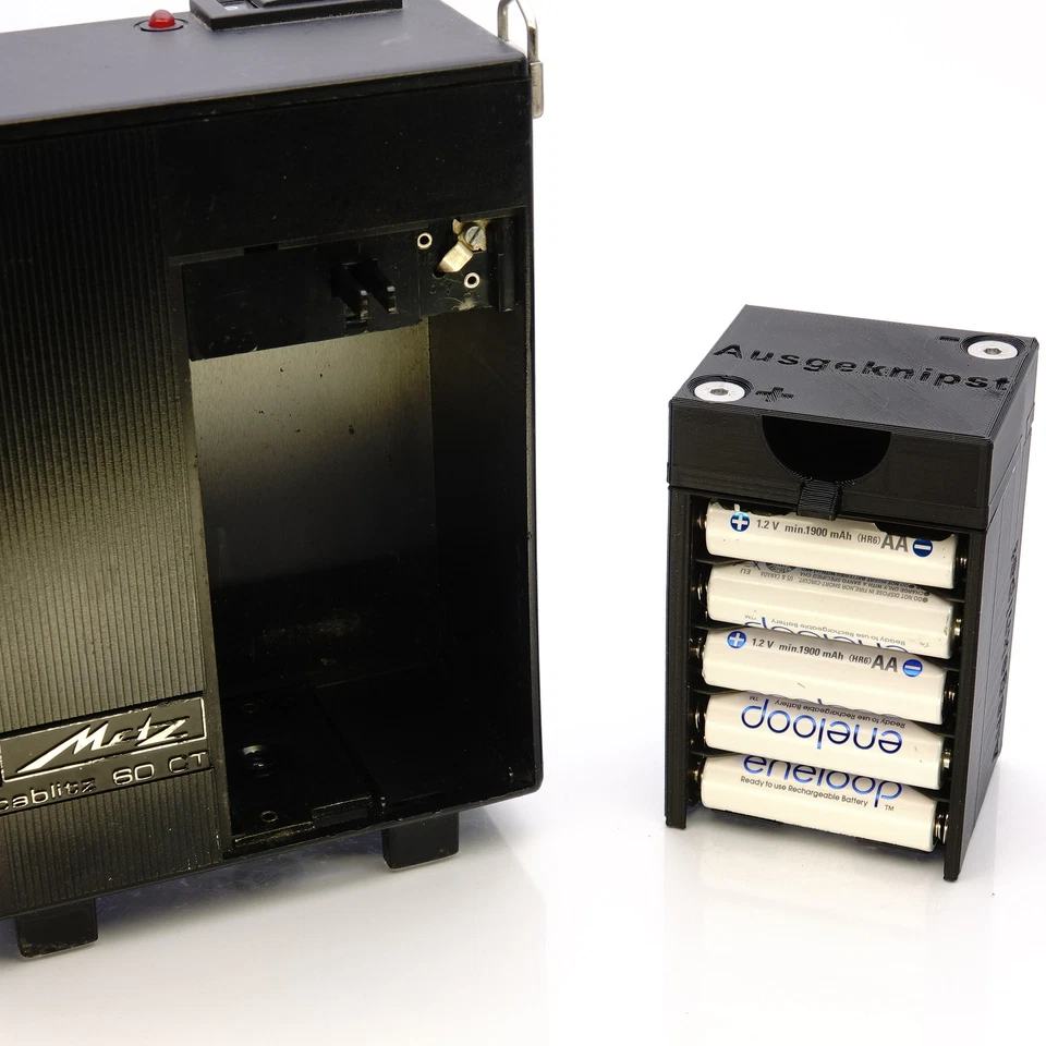 Cesta de batería Ausgeknipst Metz Dryfit 6038 para Mecablitz 60 CT 1 2 4 Foto 2 de 4