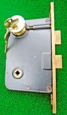 RUSSWIN 1225 / 1238 ENTRY LOCK w/KEYS & DEADBOLT 8" FACE NICE 2 3/4 BS (40369)