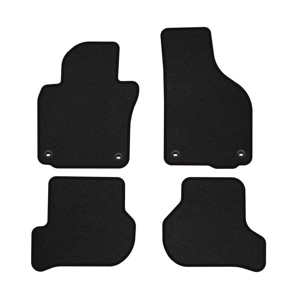 Tapis de sol velours sur mesure Golf 6 cuir bleu habitacle voiture 2009-2020
