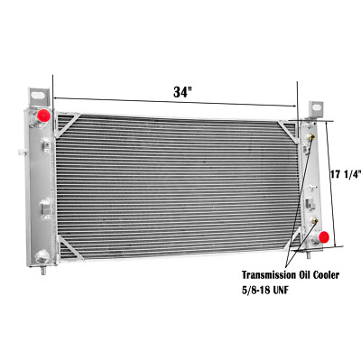 3ROW Aluminum Radiator Fit 1999-2014 Chevy Silverado 1500 2500 HD 4.3L-6.0L PRO