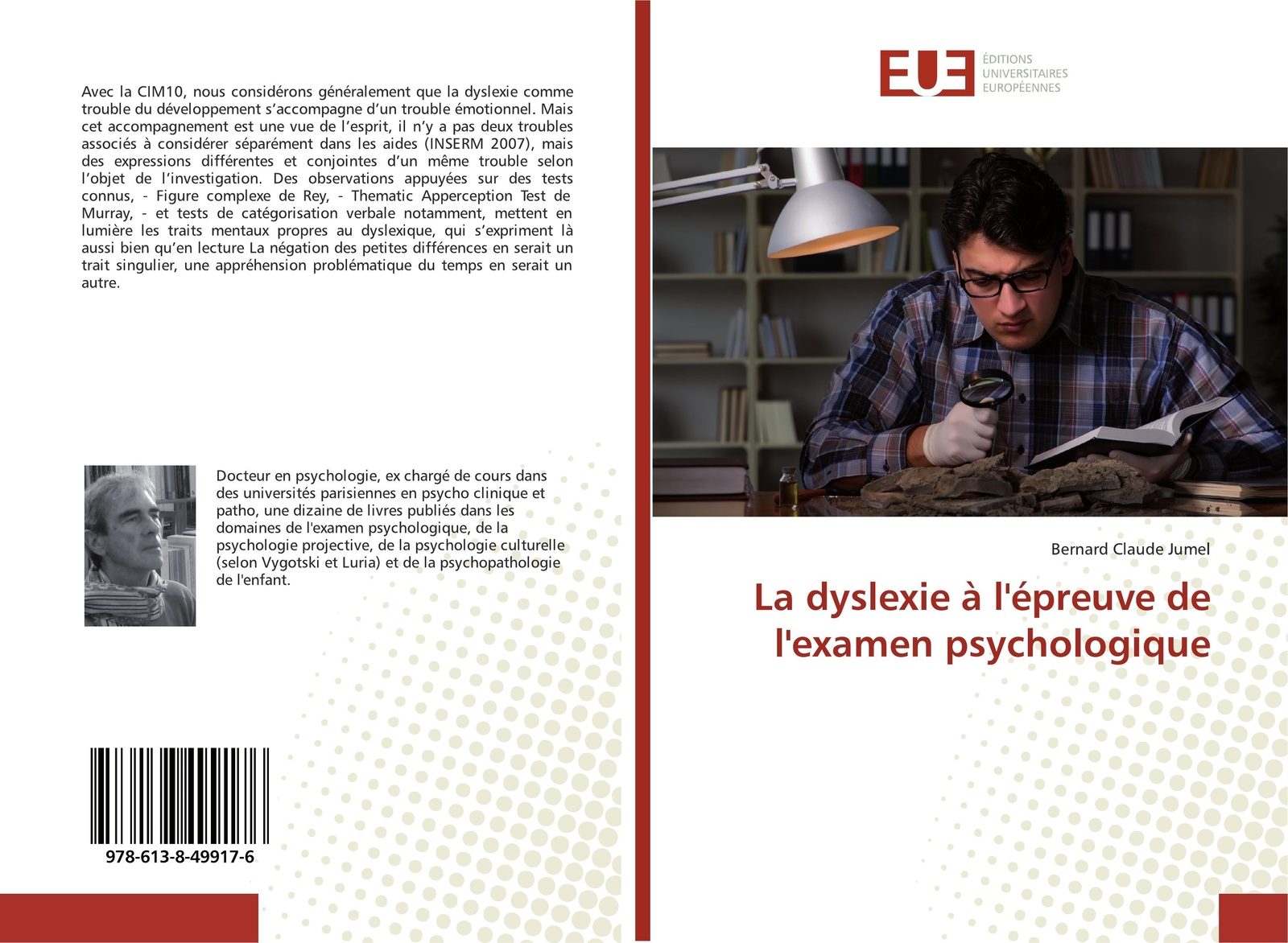 Thumbnail - La Dyslexie À L'épreuve De L'examen Psychologique Bernard Claude Jumel