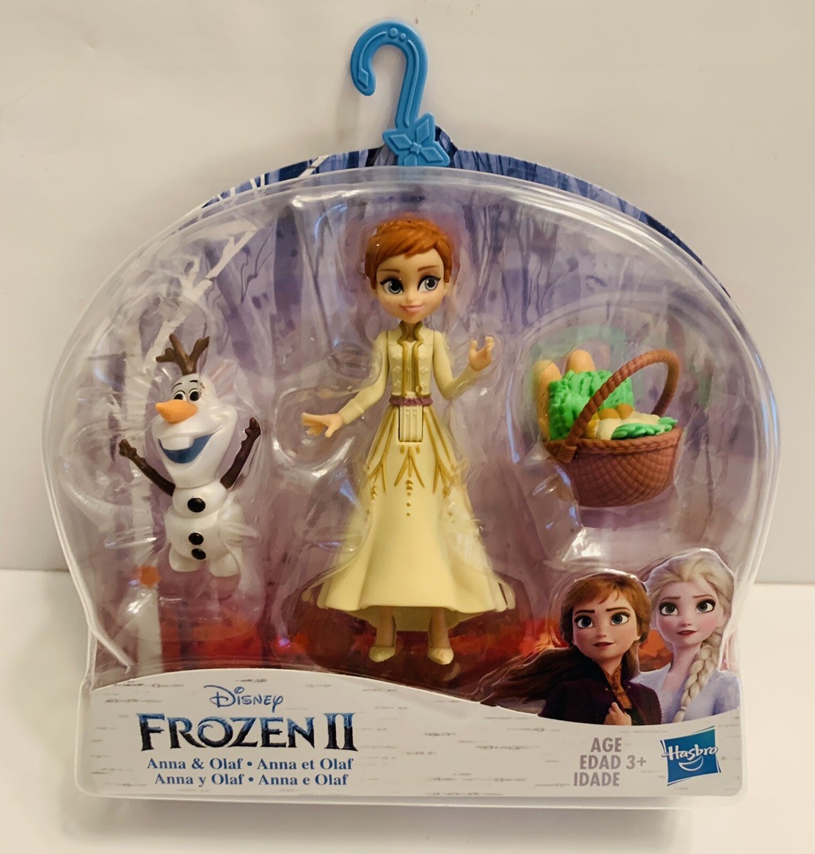 Disney Frozen Anna Olaf Small Doll Playset with Travel Basket