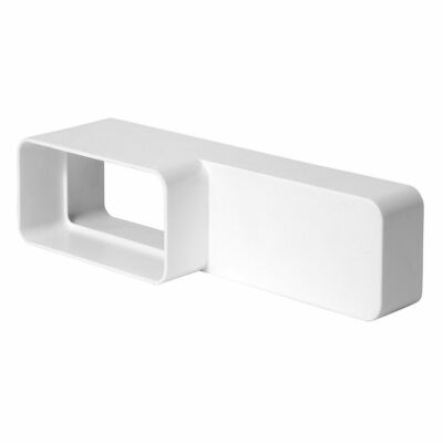 Rechteckkanal Flachverbinder 220 mm / 55 mm starr Kanal Rohr Kupplungsverbindung