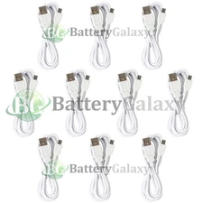 10 USB 6FT Micro Charger Cable for Phone Samsung Galaxy Note 2 3 4 5 Core Prime