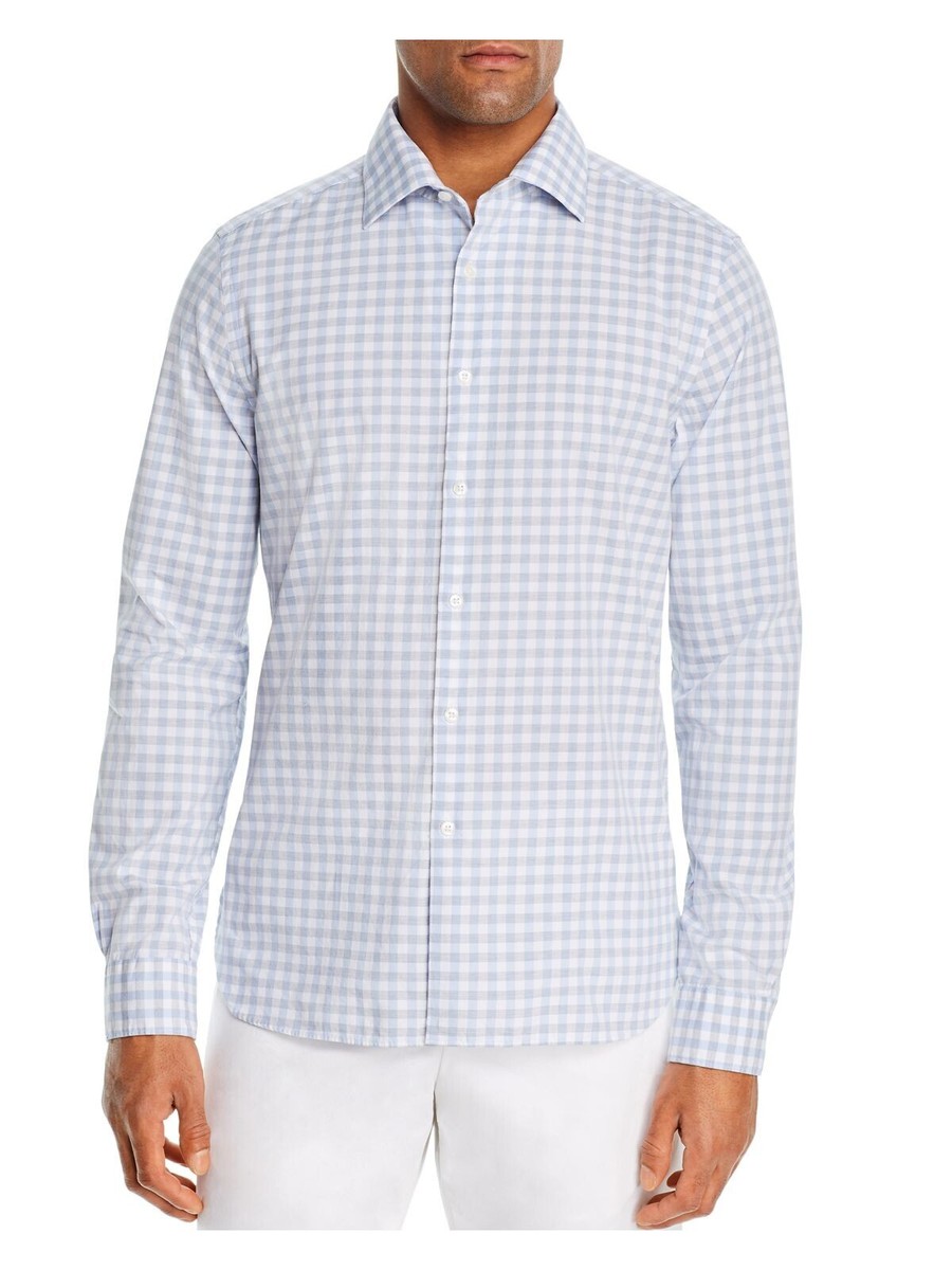 white and light blue designer shirt