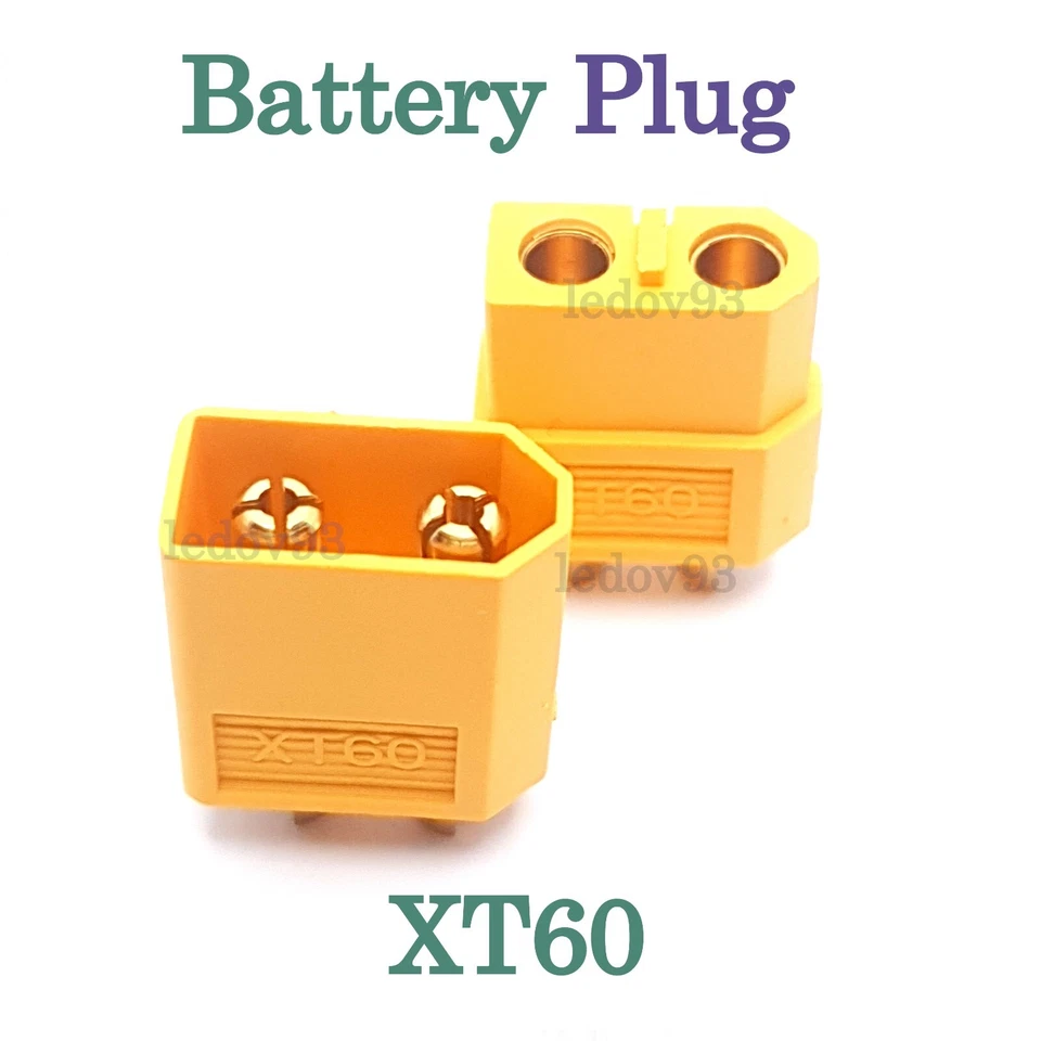 XT60 MALE FEMALE Battery Plug Aircraft Car Bullet Connector Model RC Battery UK - Image 1 of 1