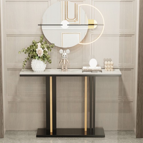 WISFOR Minimalist Console Table Natural Texture Slate Accent Table Home Funiture - Picture 15 of 16