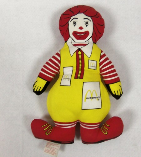 ronald mcdonald plush doll