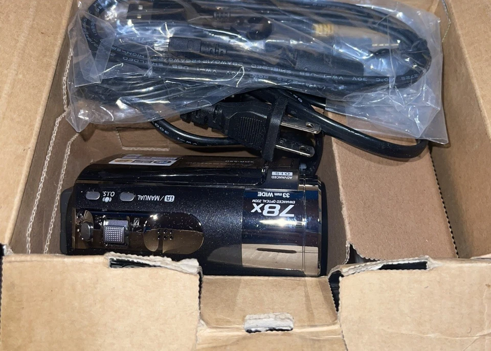 Panasonic SDR-S50 Camcorder 78X Zoom Battery W/ Charger Video Camera Tested - Image 3 of 4