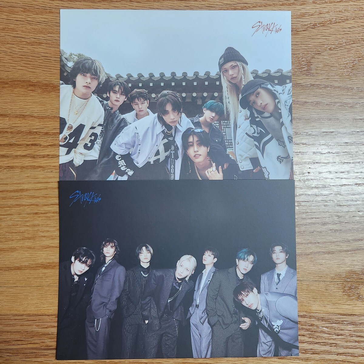STRAY KIDS K-POP カードまとめ売り② Group Official Mini Poster 2 pcs Set Stray Kids Hop Genuine Kpop