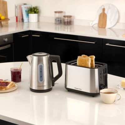 Kettle Russell Hobbs 25250 Russell Hobbs Toaster Geo Steel 25250