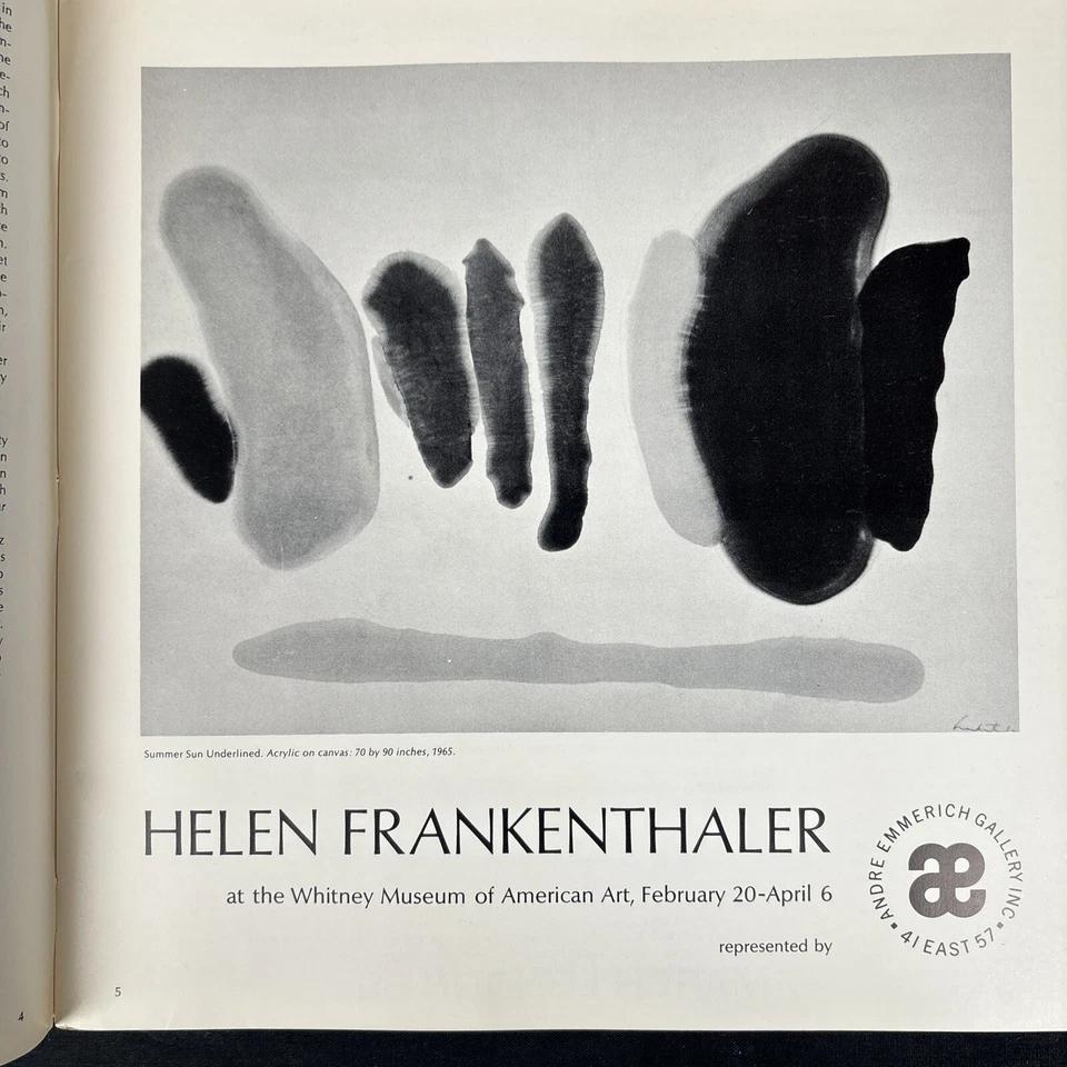 ARTFORUM MARCH, 1969 MAGAZINE MANET'S SOURCES SPECIAL ISSUE RARE GOOD - Image 4 of 4