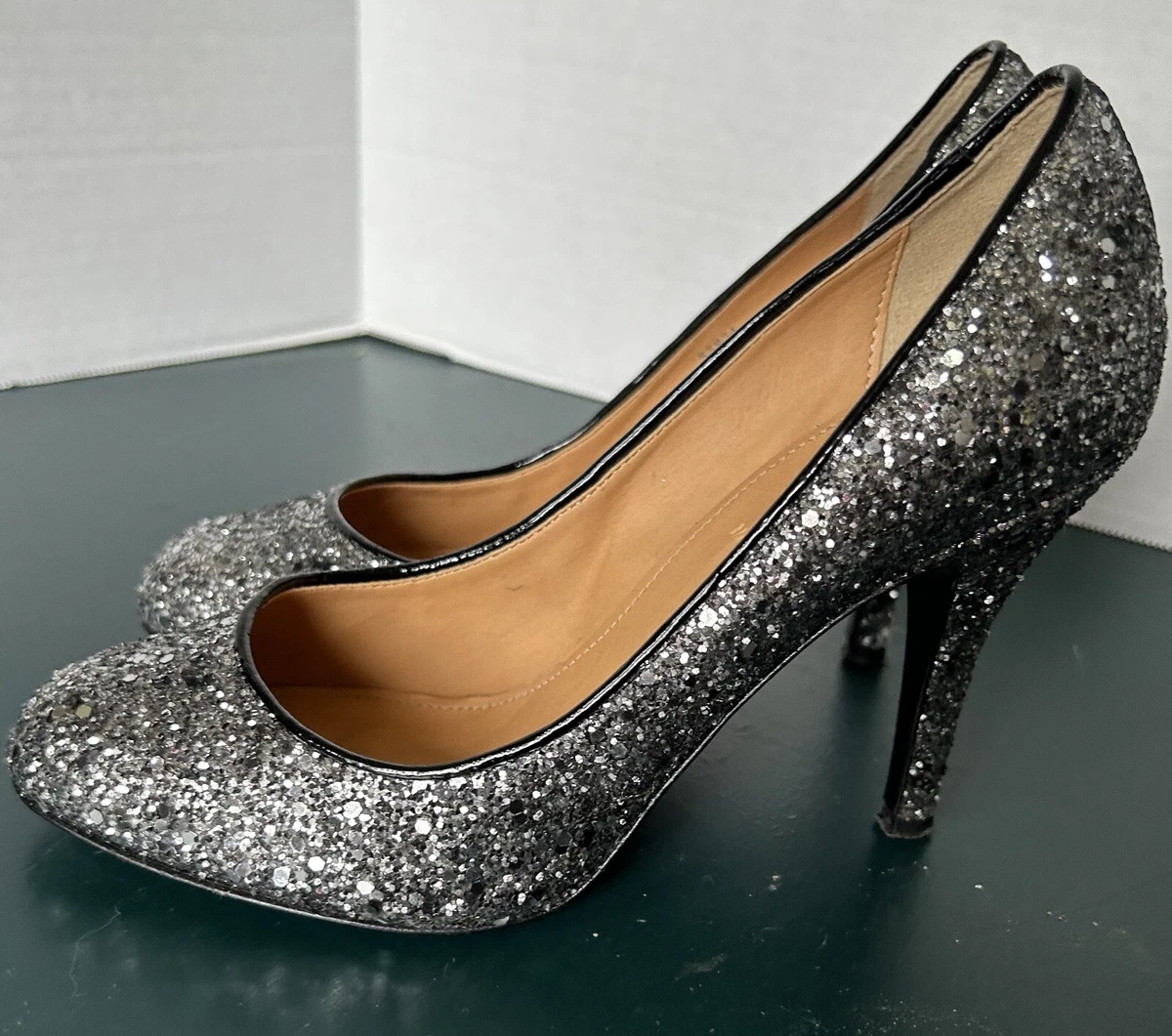 J crew shop glitter shoes