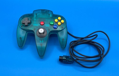 Console nintendo 64 ( Clear Blue ) BOX ( good condition ) Japanese 1996 - Picture 6 of 16