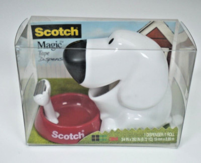 3M Scotch Magic Tape Dispenser C31-DOG Friendly Dog New
