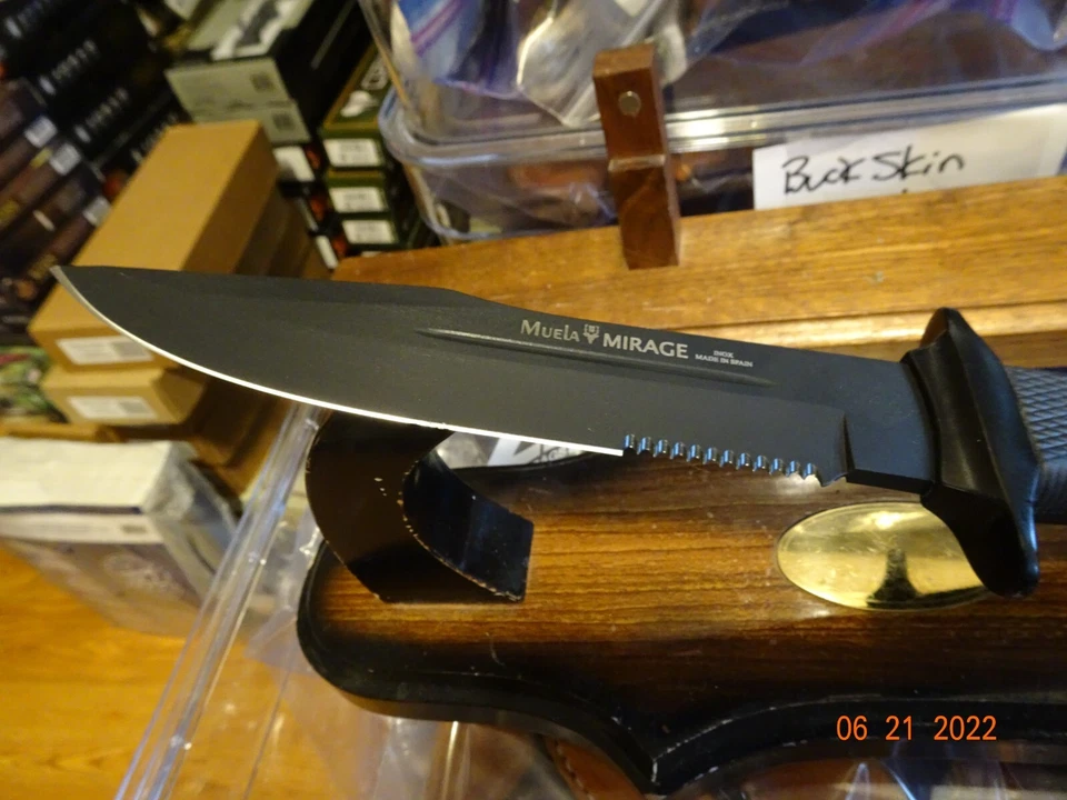 CUCHILLO TÁCTICO MUELA 12" MIRAGE CI18N 7" HOJA MOLY-VANADIO S.S CON SIERRA ANTIDESLIZANTE  Foto 2 de 4