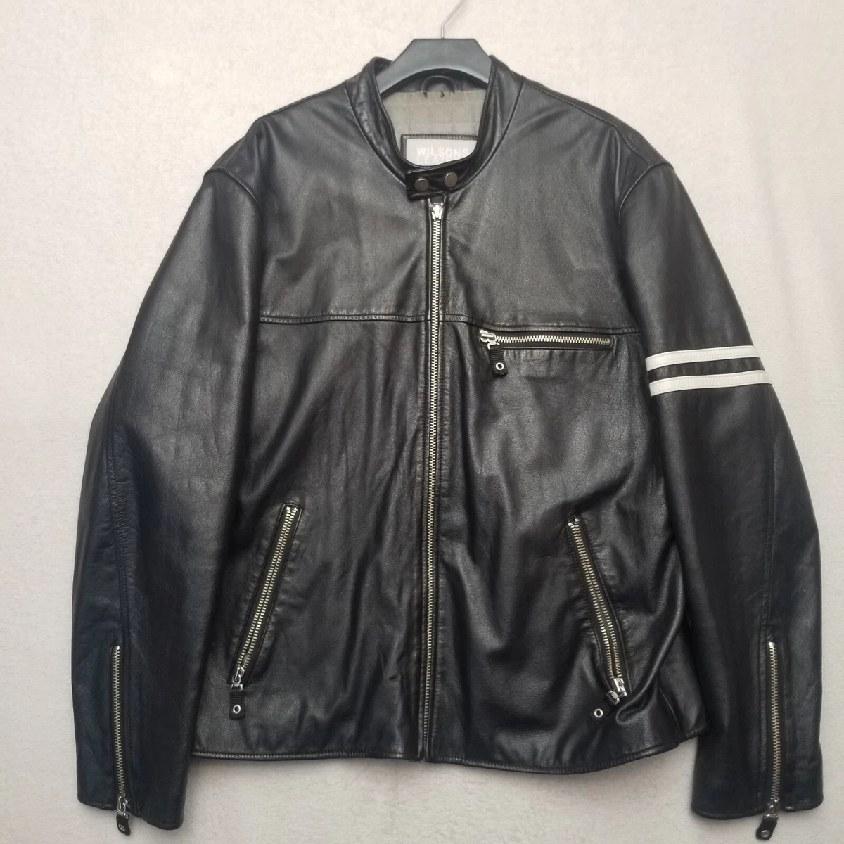 Wilsons leather m julian motorcycle best sale jacket