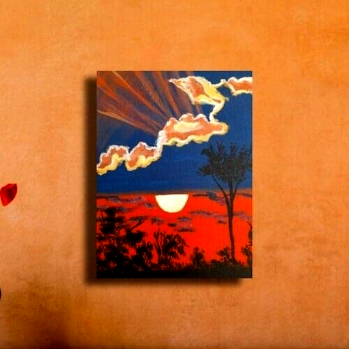 Nature Original Painting Summer Wall Art landscape Canvas Art eBay