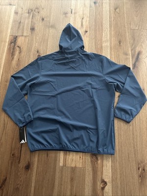 Men's 2XL Adidas Anorak Lightweight Golf Woven Hoodie Pullover