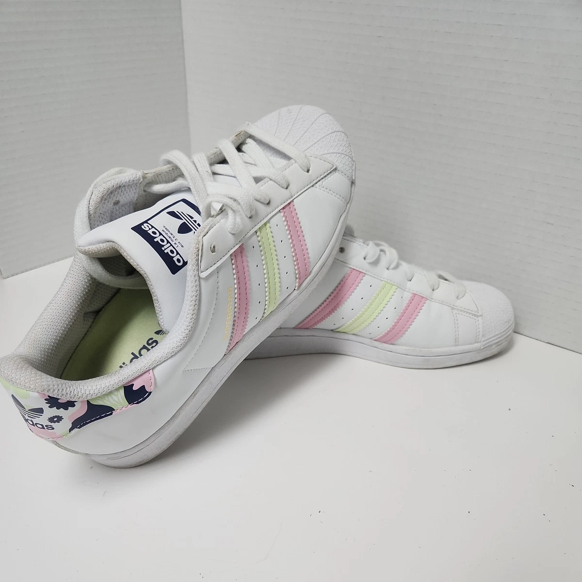 adidas gazelle silver green womens adidas Originals Women's Superstar II Graphic Denim