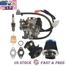 139qmb Carburetor For Gy6 50cc 49cc 4 Stroke Scooter Taotao 18mm Intake Manifold