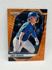 2025 Panini Prizm James Triantos Orange Wave Prizm 44/49