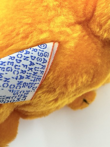 Peluche Garfield Dakin seduto arancione grasso gatto paffuto cartone animato giocattolo vintage 1981 - 6" - Foto 8 di 9