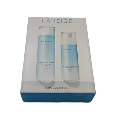 Laneige Basic Duo Set- Light-Essential Balancing Skin Refiner & Emulsion 5 piece