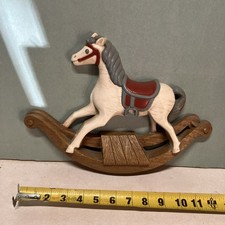 Vintage Burwood Products Rocking Horse Wall Plaque/Hard Plastic Decor 1988 B10
