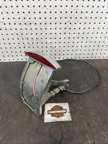 Harley Dyna Chopper Bobber Side Mount Tail Light and License Plate #744