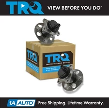 TRQ Wheel Bearing & Hub Assembly Pair LH & RH Rear for Toyota Yaris Prius C