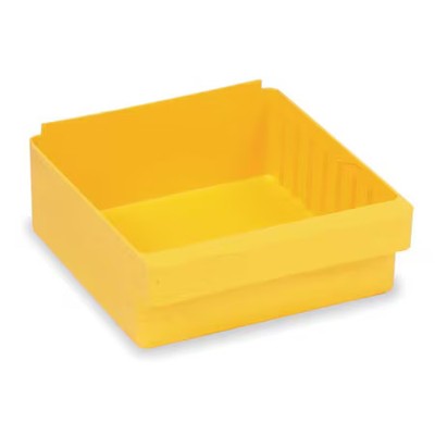 Quantum Storage Systems Qed606yl Drawer Storage Bin, High Impact Polystyrene,