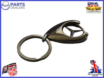 ORIGINAL MERCEDES BENZ EINKAUFSTROLLEY CHIP STAR SCHWARZ SCHLÜSSELANHÄNGER KEY CHAIN RING