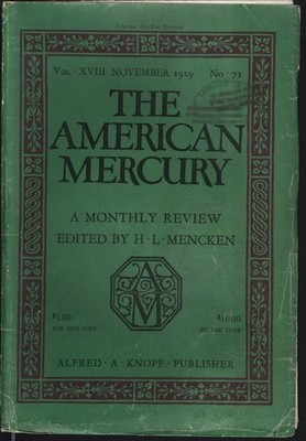 AMERICAN MERCURY Oklahoma George Milburn Last Stroke Henry O Swindler 11 1929