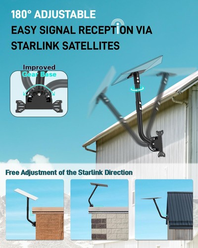 Starlink Roof Mount Kit for Gen 3 - 180 Degree Adjustable Wall Mounting Kit w... - Picture 2 of 7