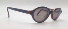 Vintage XOOR 29034 Black Oval Sunglasses FRAMES ONLY Hong Kong