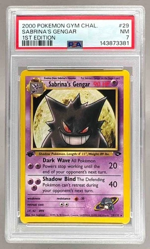 2000 Pokemon Gym Challenge 1st Edition 29 Sabrina's Gengar PSA 7 143873381