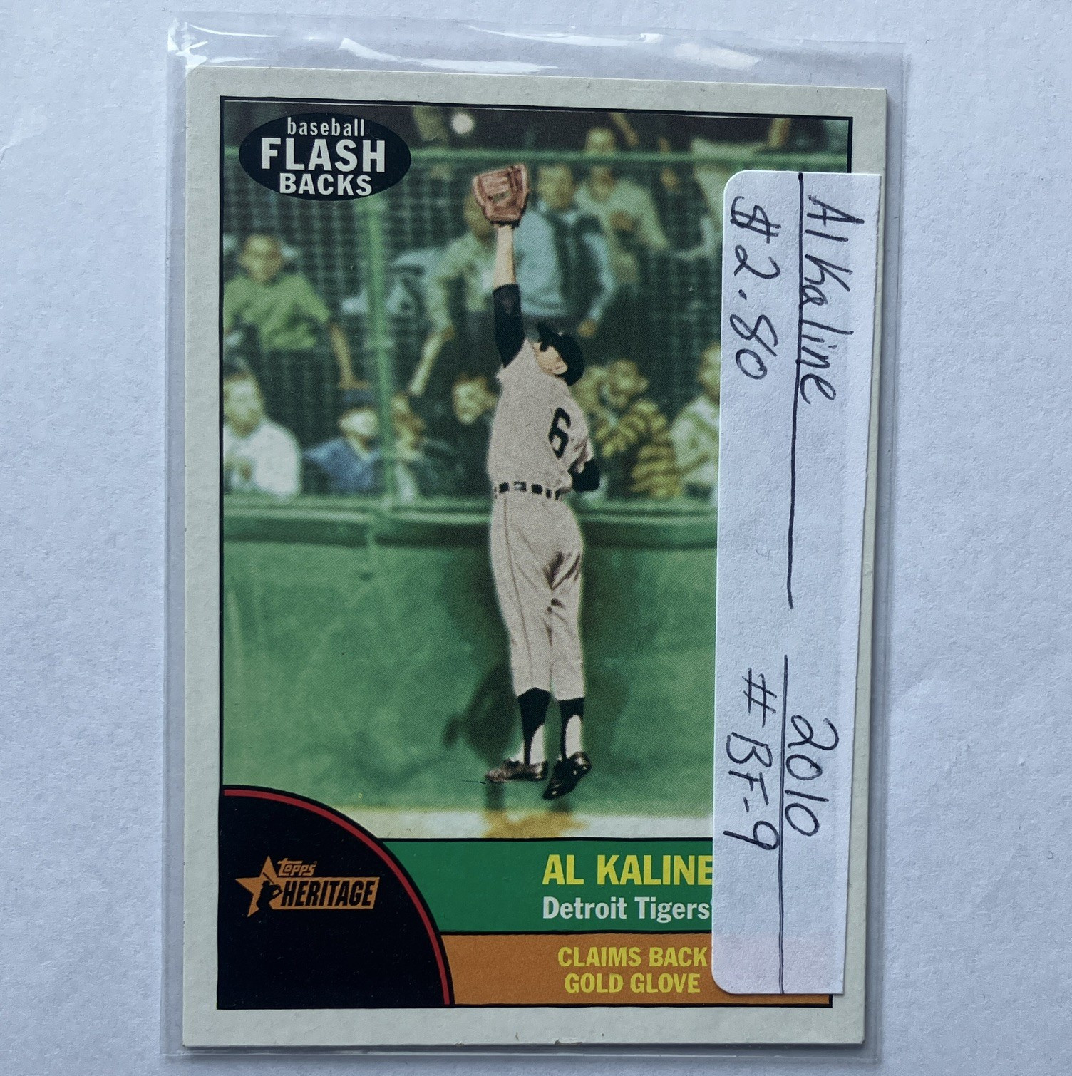 Al Kaline #BF9 Baseball Cards 2010 Topps Heritage Baseball Flashbacks trading card — raw and PSA graded price guide