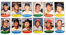 1974 TOPPS STAMPS 12 PLAYER PANEL YASTRZEMSKI BROOKS ROBINSON NM