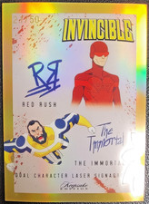 2025 Invincible Red Rush/The Immortal 407 Signagrap Gold Foil /50 Blood Splatter